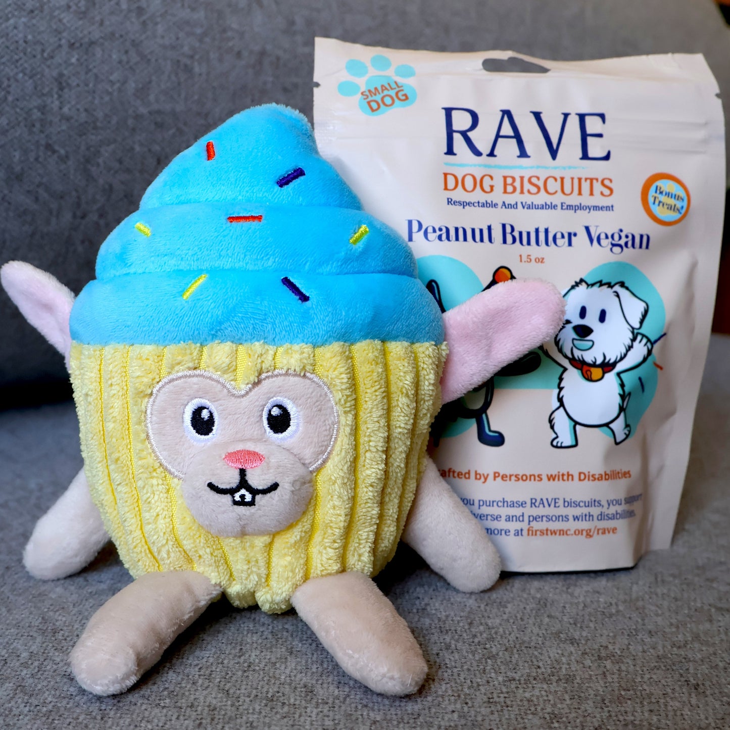 Cupcake Bunny X RAVE Dog Biscuits