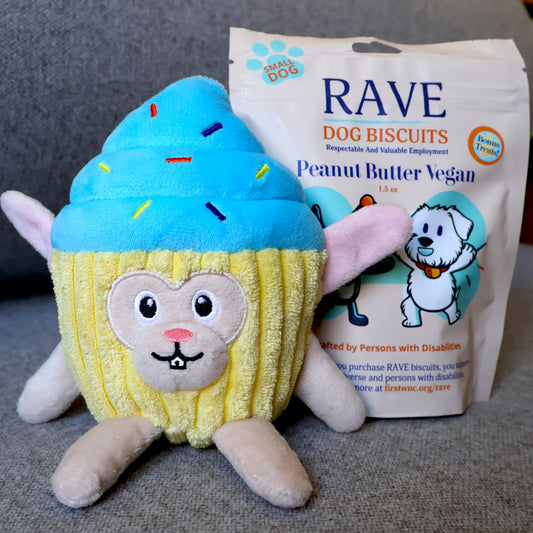 Cupcake Bunny X RAVE Dog Biscuits