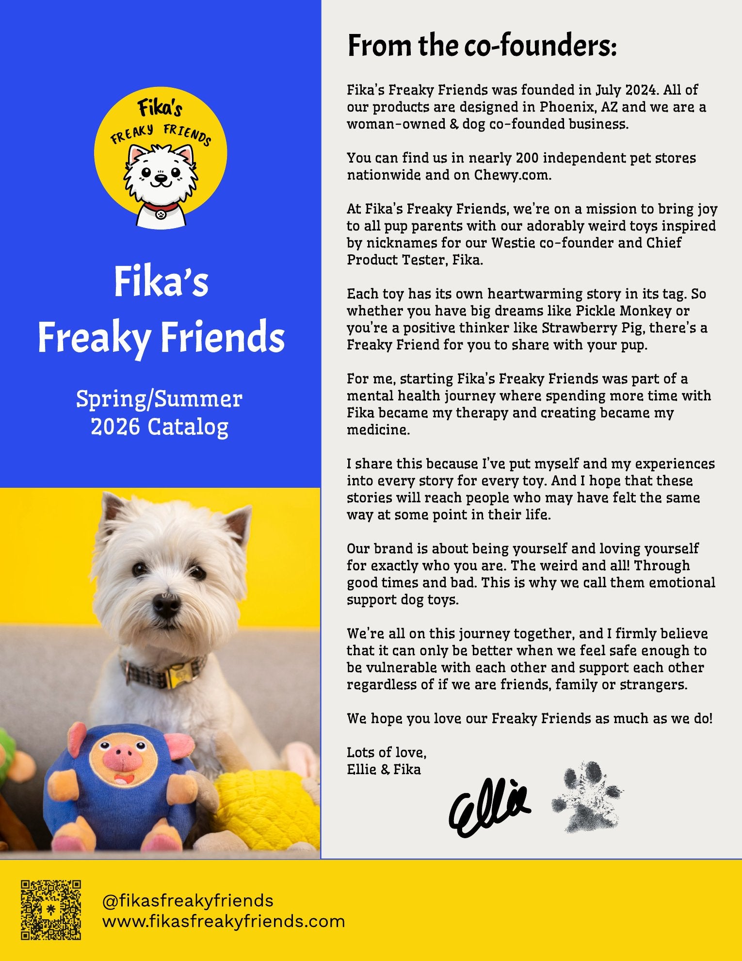 Fika's Freaky Friends Spring/Summer 2026 catalog - cover